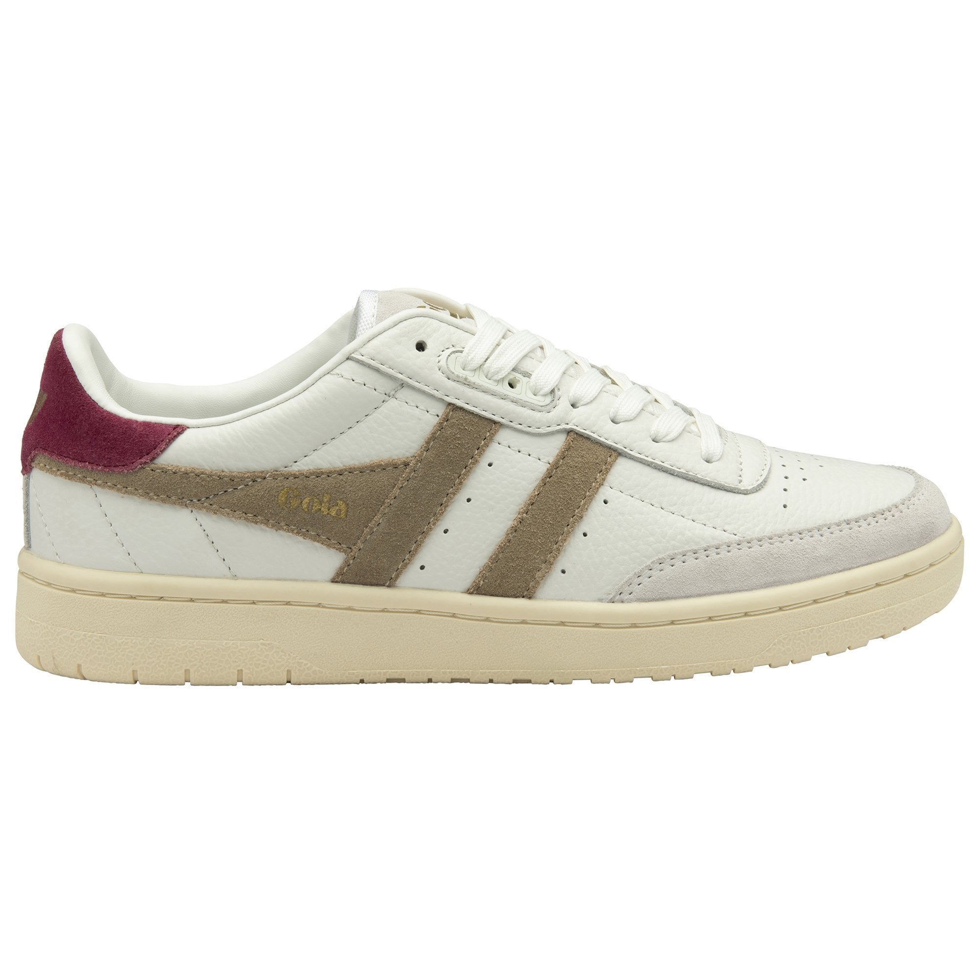 Women's Falcon Mirror Sneakers - White/Gold - From Me To You