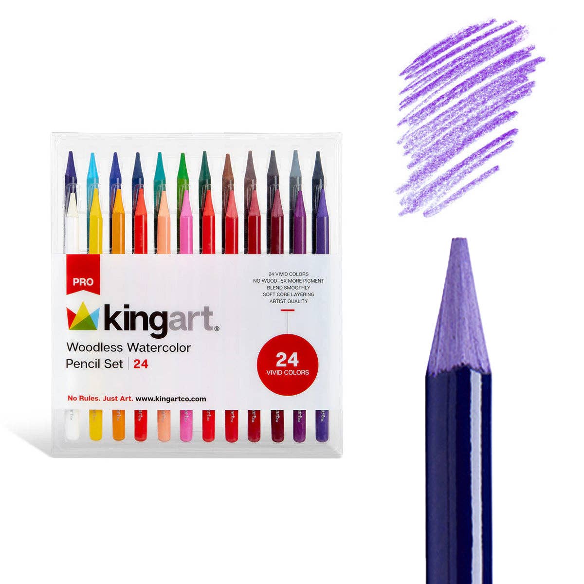 Woodless Watercolor Pencils 24 Colors - From Me To You