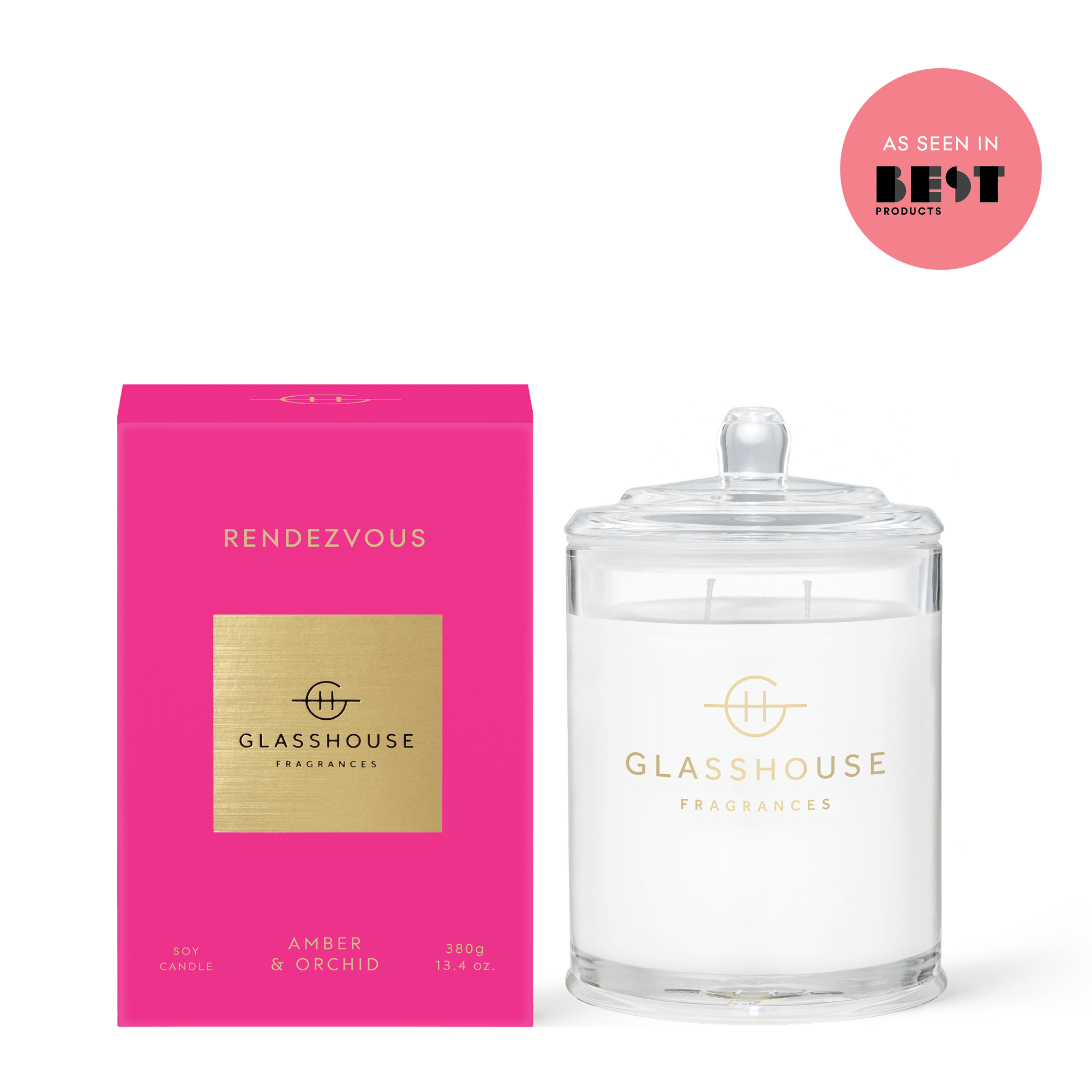 Glasshouse 13.4 oz. Candle - Rendezvous - From Me To You