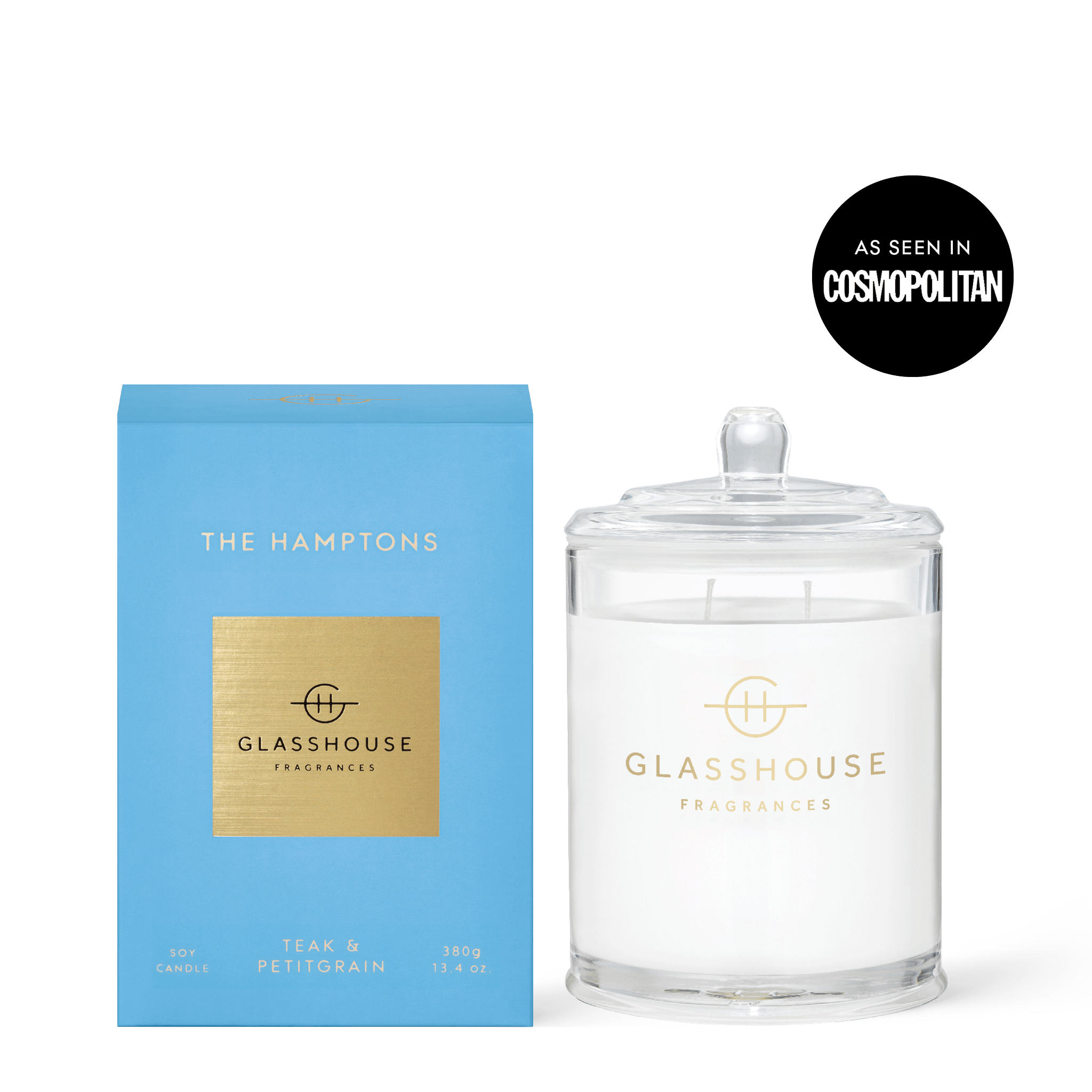 Glasshouse 13.4 oz. Candle - The Hamptons - From Me To You