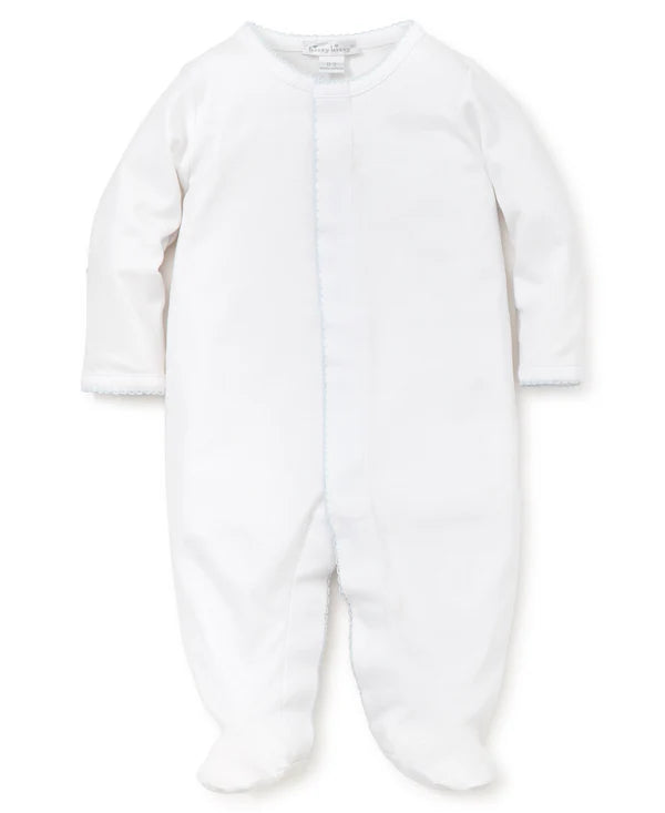 kissy kissy-Basic Footie White/Blue