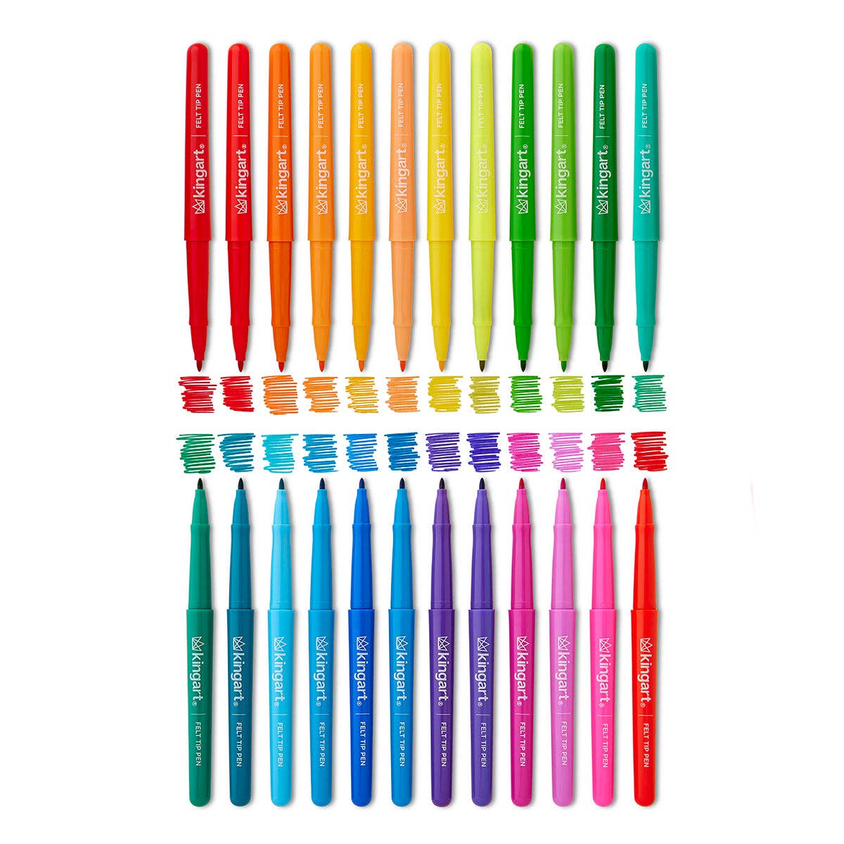 Felt Tip Pens - 24 Colors