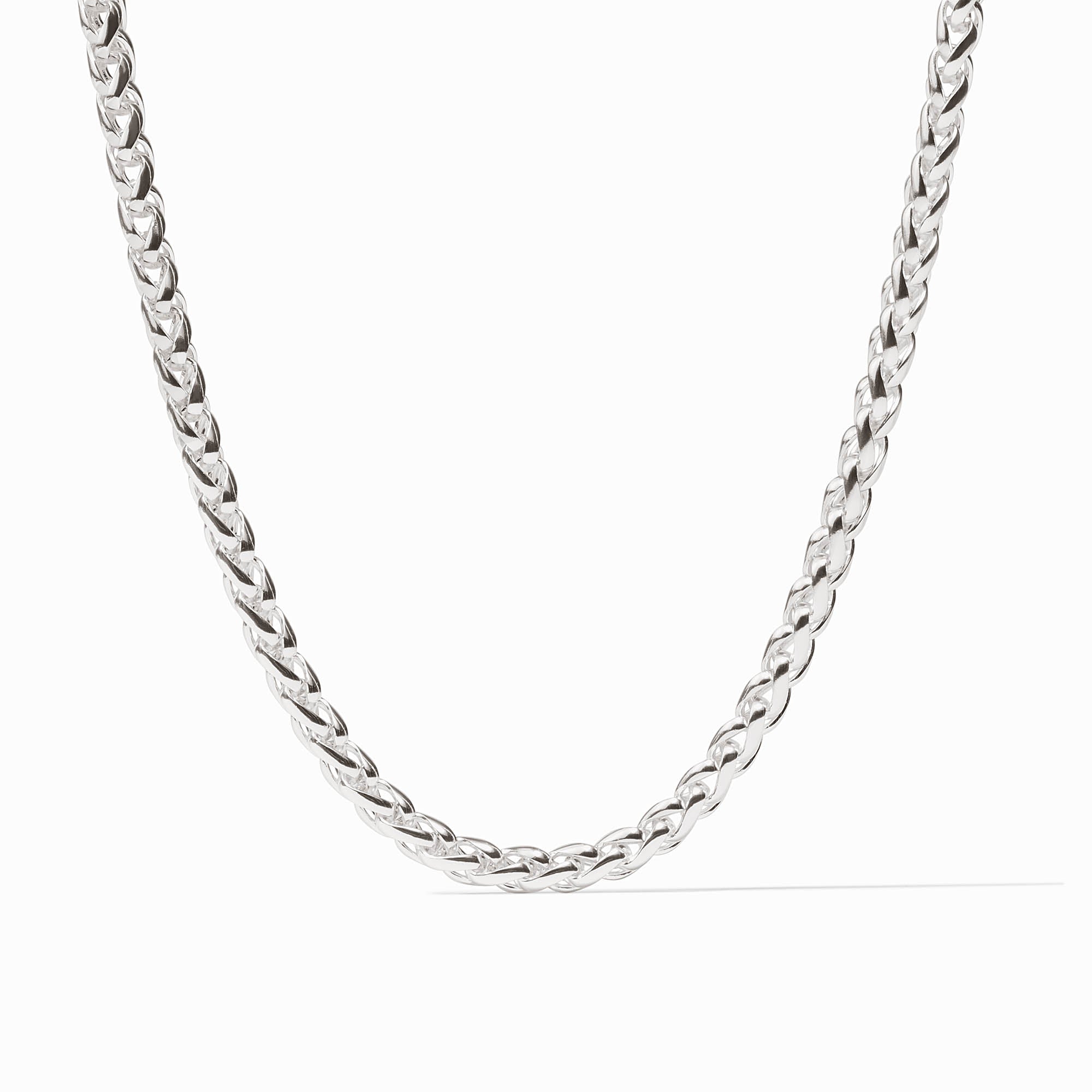 JULIE VOS Cobblestone Link Necklace-SILVER