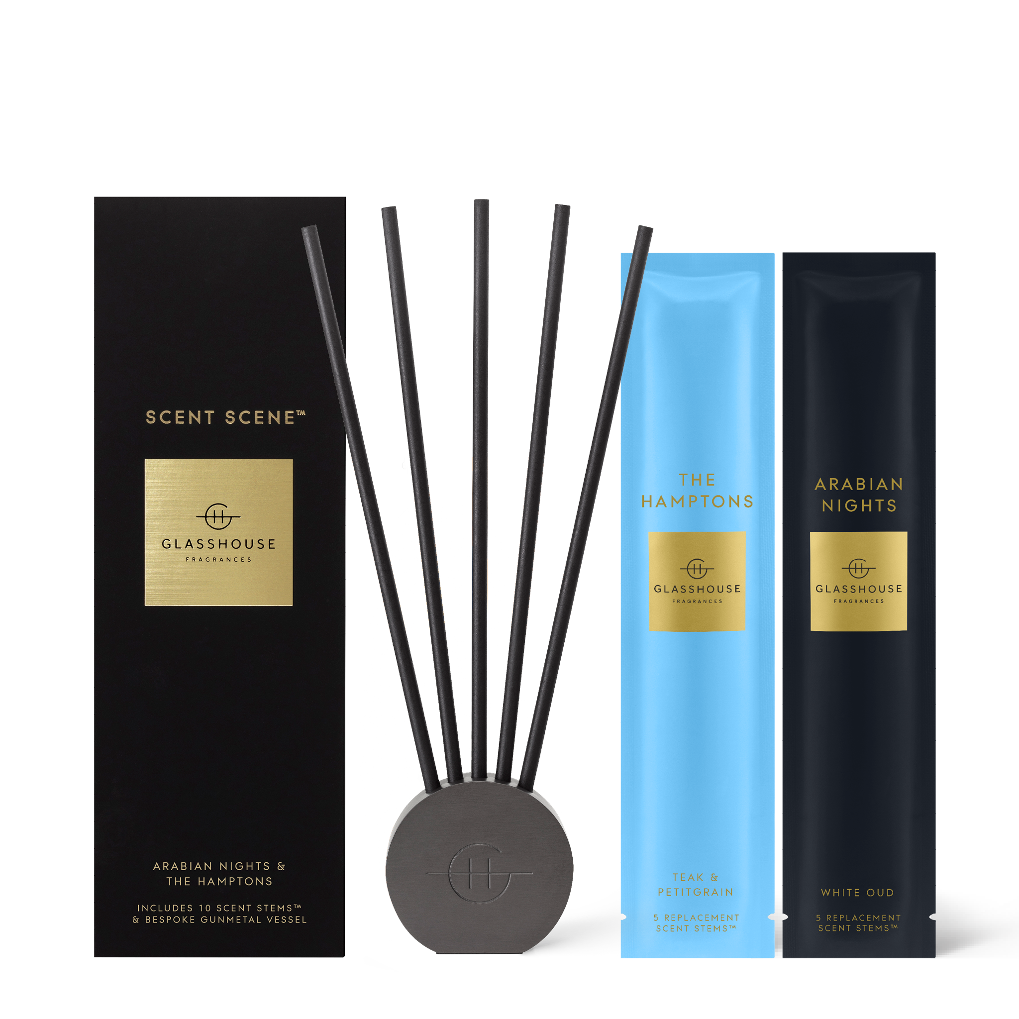 Glasshouse Scent Scene Duo - The Hamptons & Arabian Nights