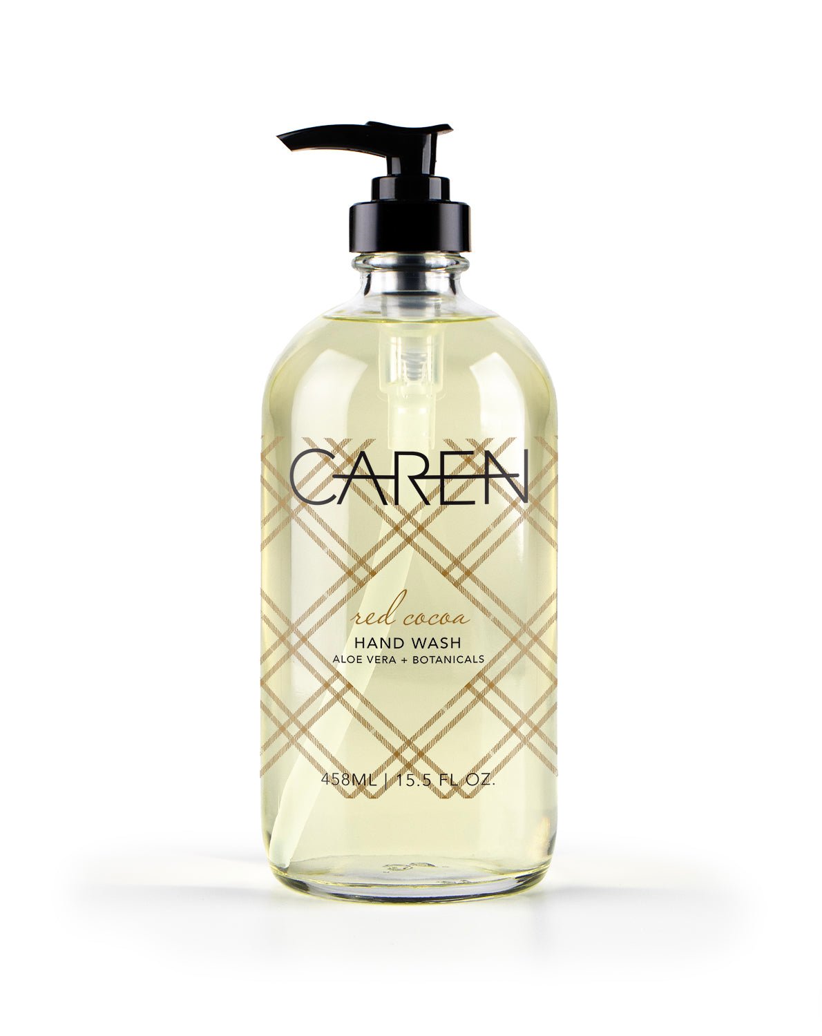 Caren Hand Wash - Red Cocoa - 15 oz Glass Bottle
