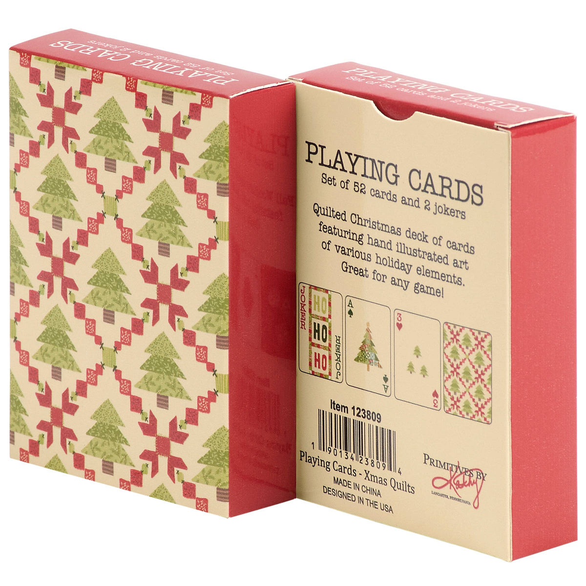 Christmas Quilt Playing Cards