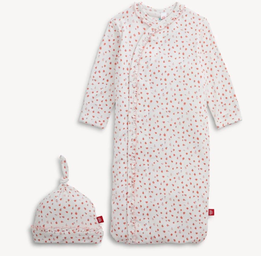 Apple Blossom Modal Gown and Hat Set with Ruffle | Magnetic - From Me To You