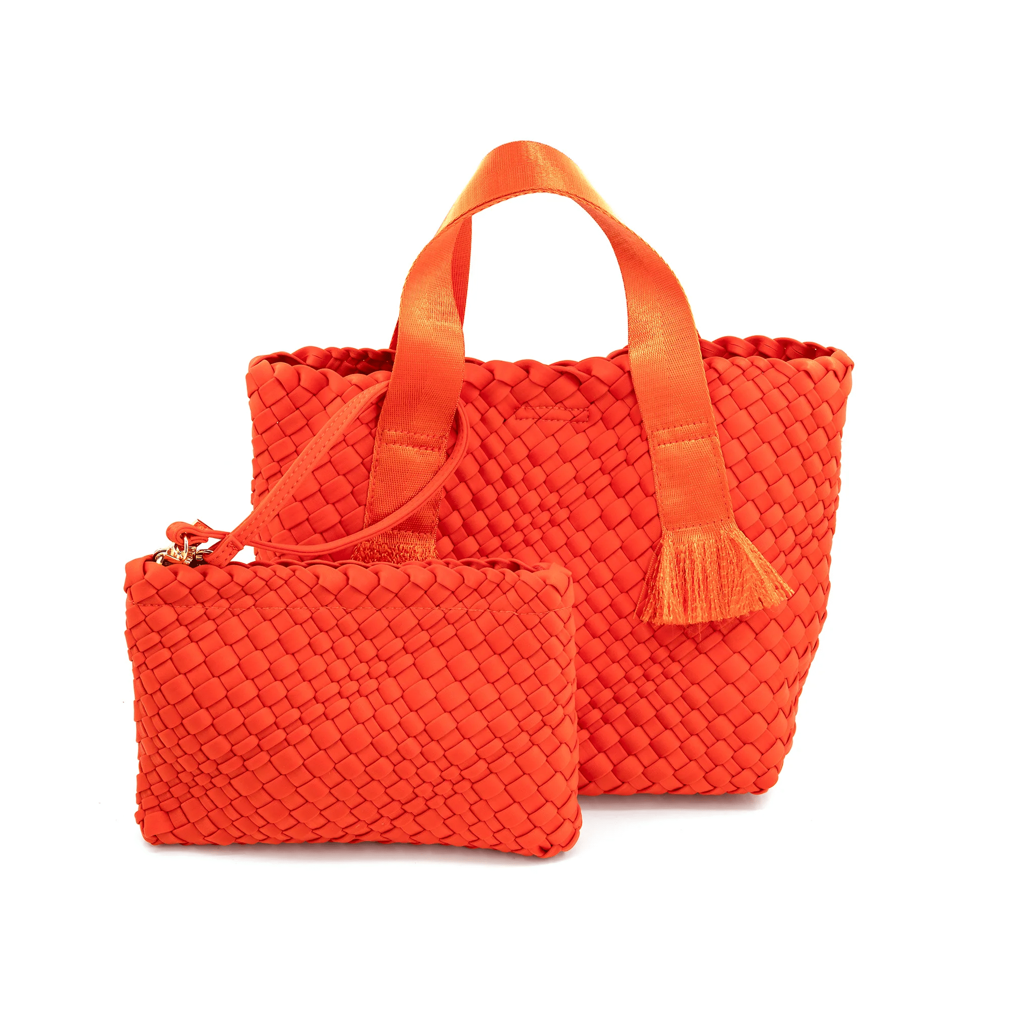 BC Woven Handbag - Orange - From Me To You
