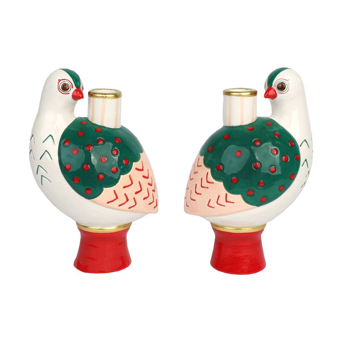 Bird Ceramic Candle Holder | 20cm | Christmas | Everyday | - From Me To You