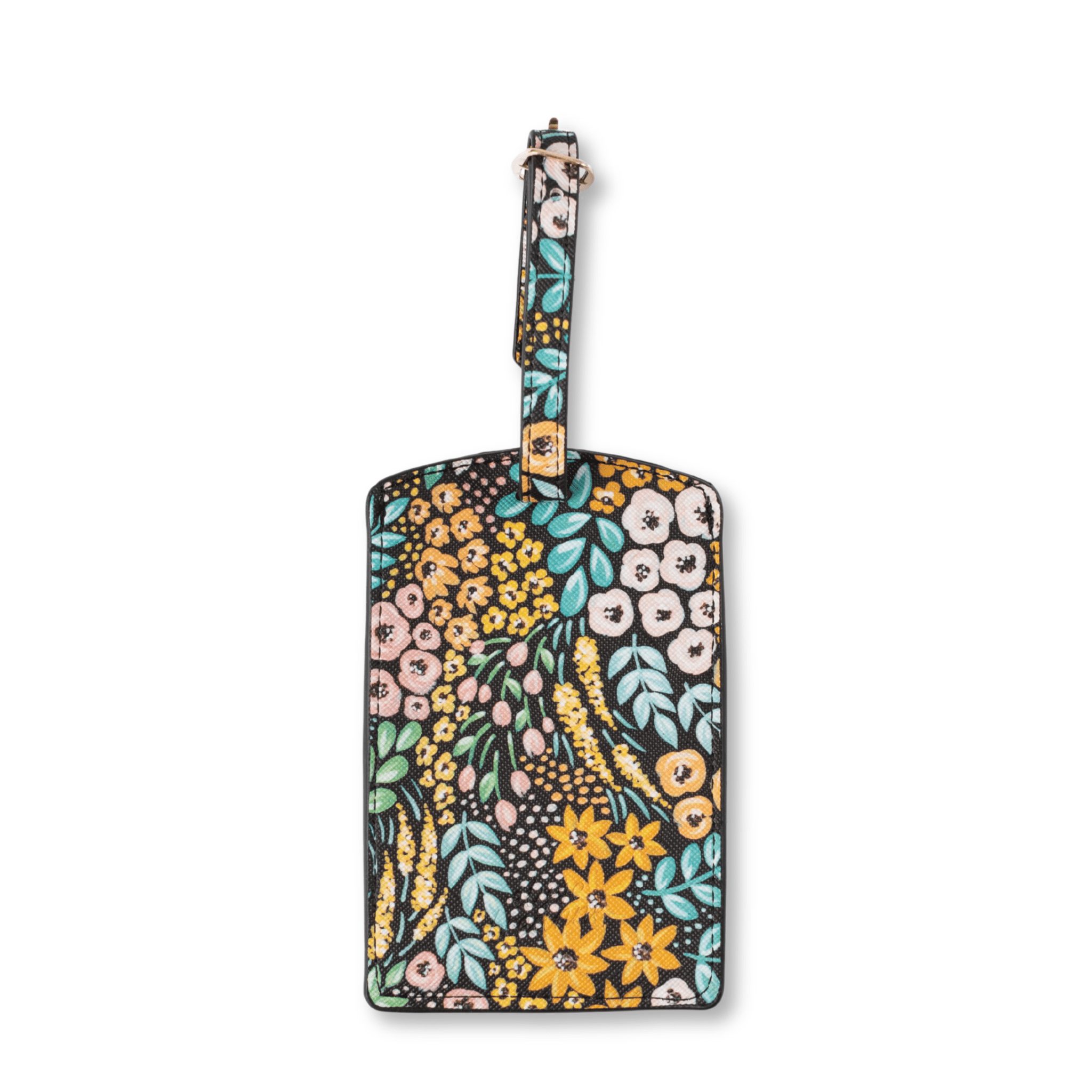 Black Floral Luggage Tag - From Me To You