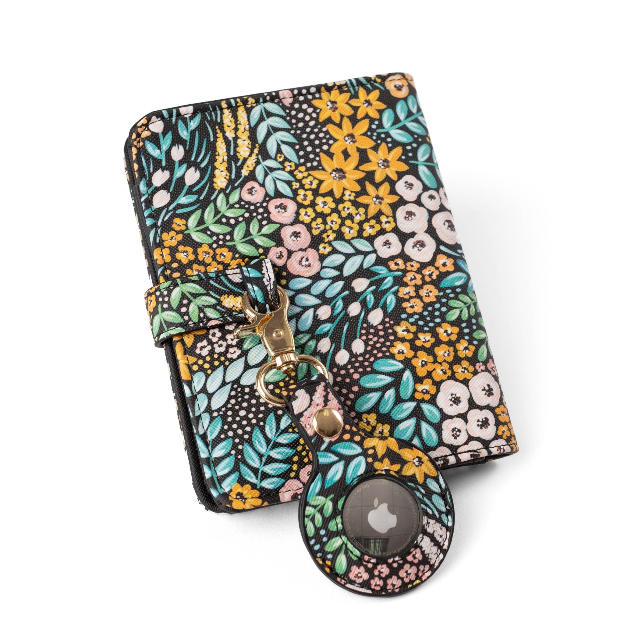 Black Floral Passport Cover - From Me To You