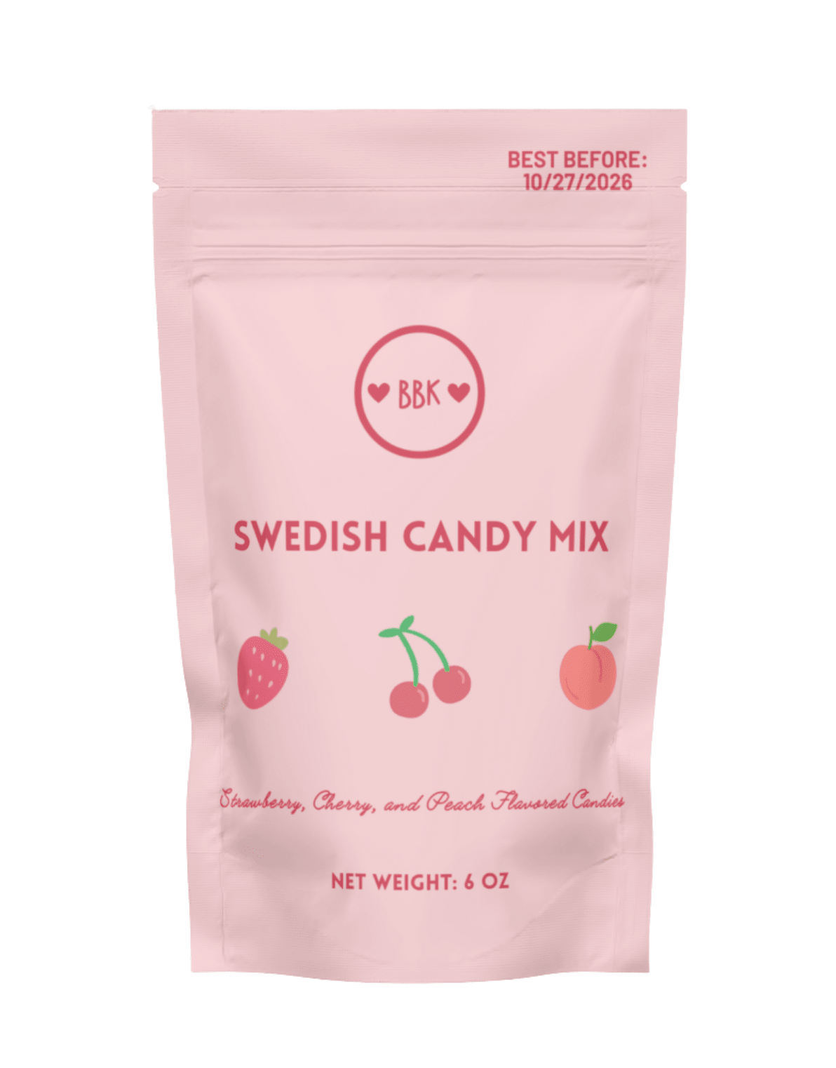 Boca Bear Kids - Strawberry, Peach, & Cherry Swedish Candy Gummy Mix - From Me To You