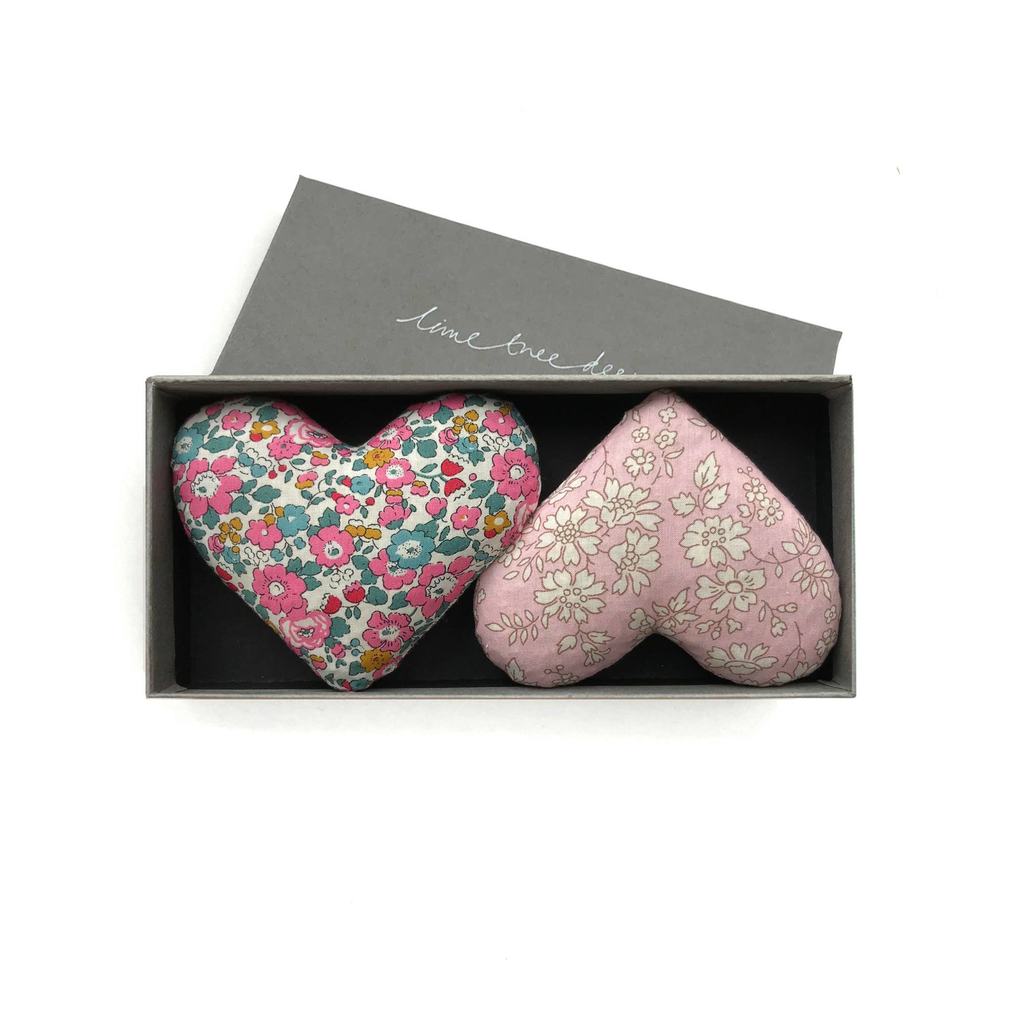 Box of 2 Lavender Hearts - Baby Love - From Me To You