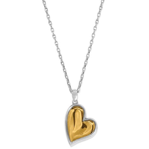 Brighton Cascade Heart Necklace Silver/Gold - From Me To You