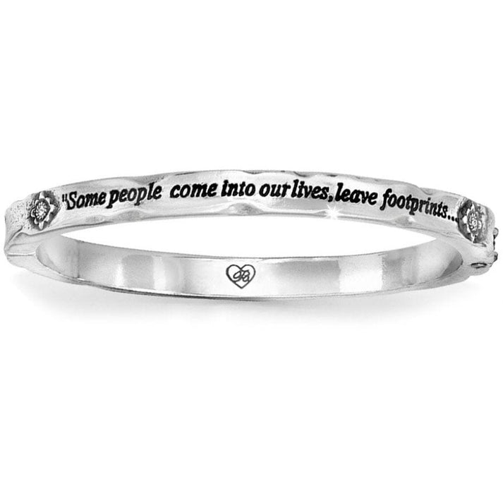 Brighton Footprints Hinged Bangle - From Me To You