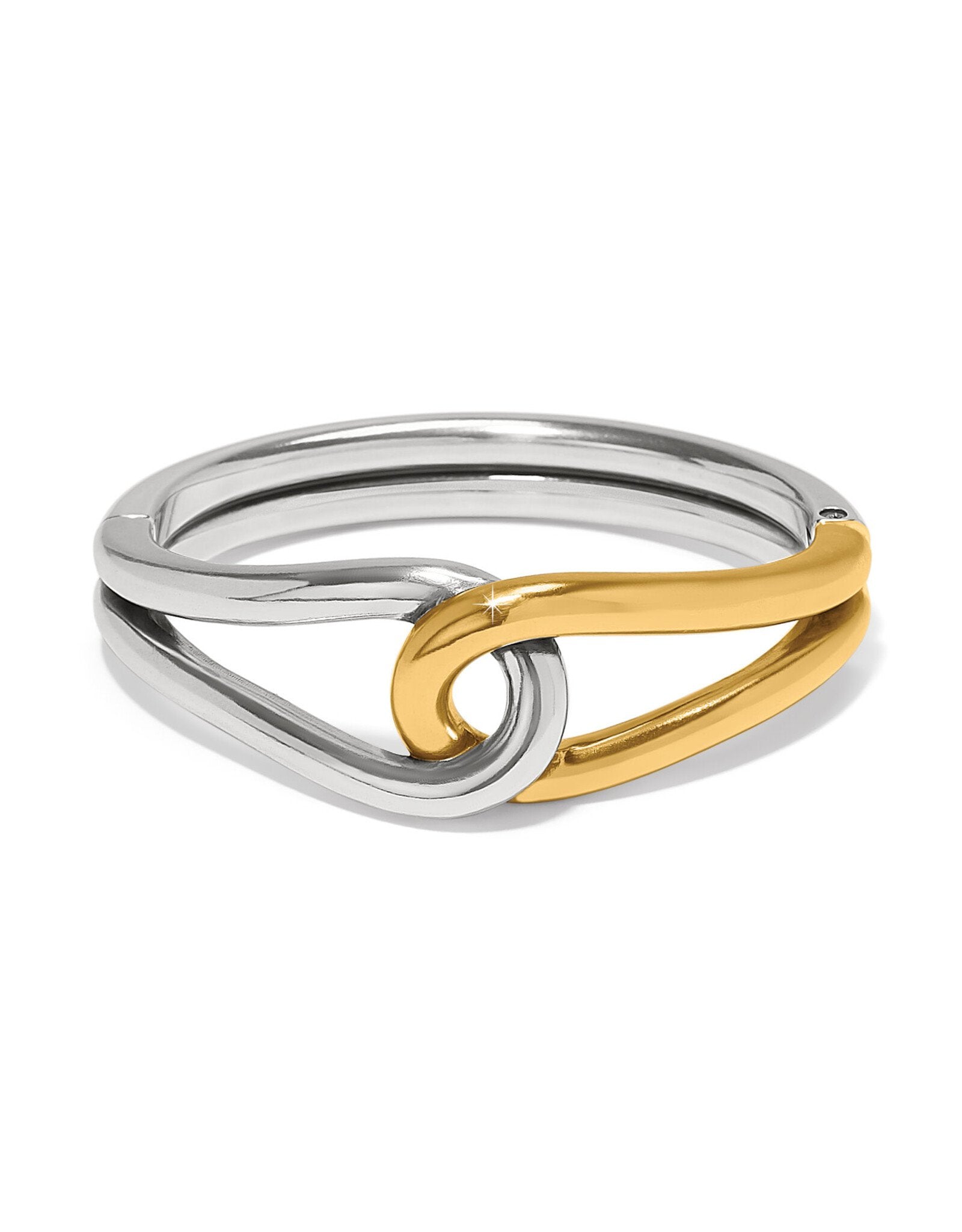 Brighton Interlok Curve Two Tone Hinge Bangle - From Me To You