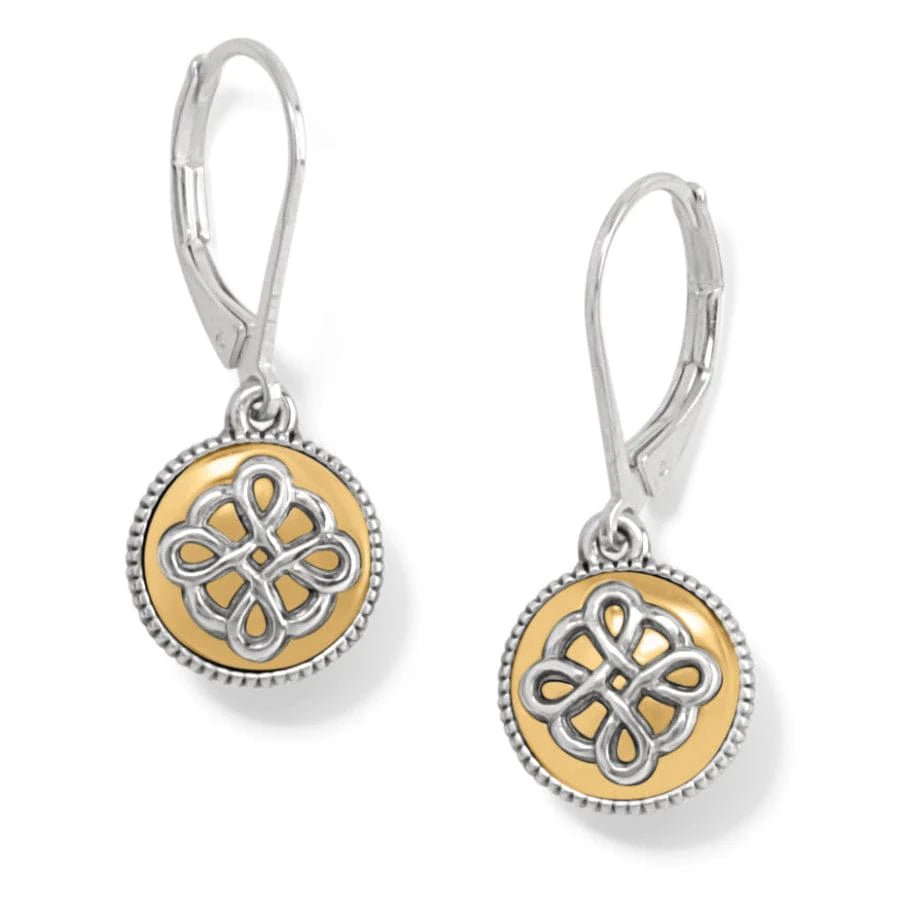 Brighton Interlok Noir Two Tone Leverback Earrings - From Me To You
