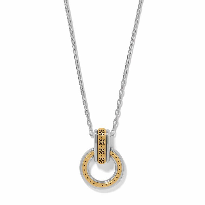 Brighton Mosaic Two Tone Link Ring Necklace - From Me To You