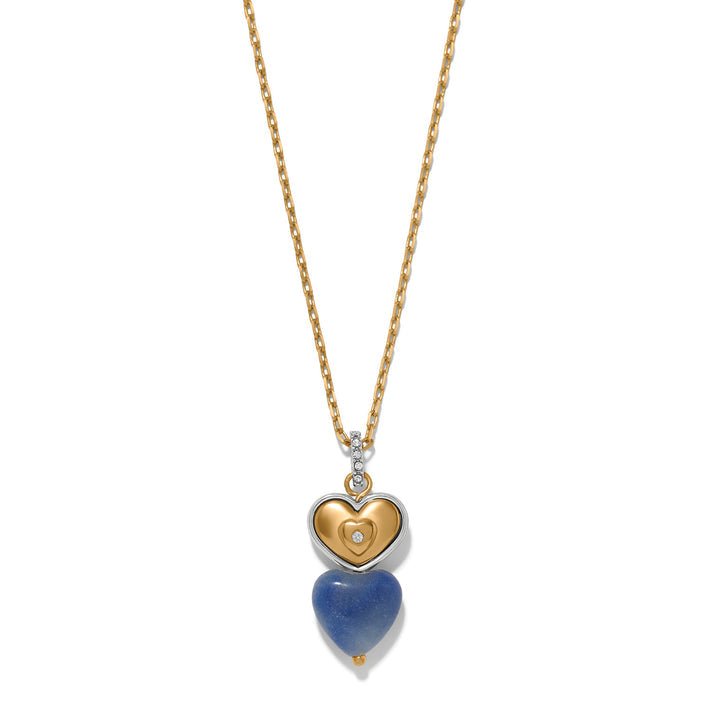 Brighton One Heart Duo Heart Petite Necklace - From Me To You
