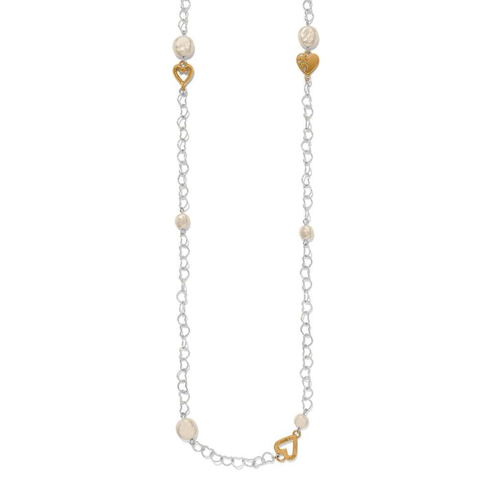 Brighton One Heart Pearl Long Necklace - From Me To You