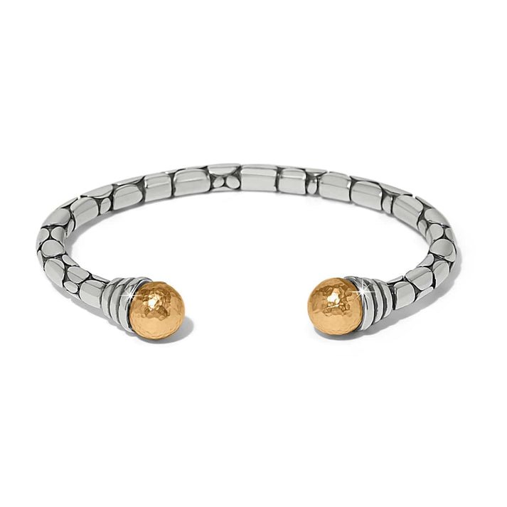 Brighton Pebble Link Two Tone Open Flex Cuff Bracelet - From Me To You