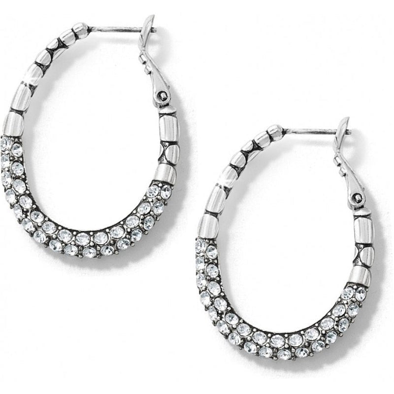 Brighton Pebble Pave Hoop Earrings - From Me To You