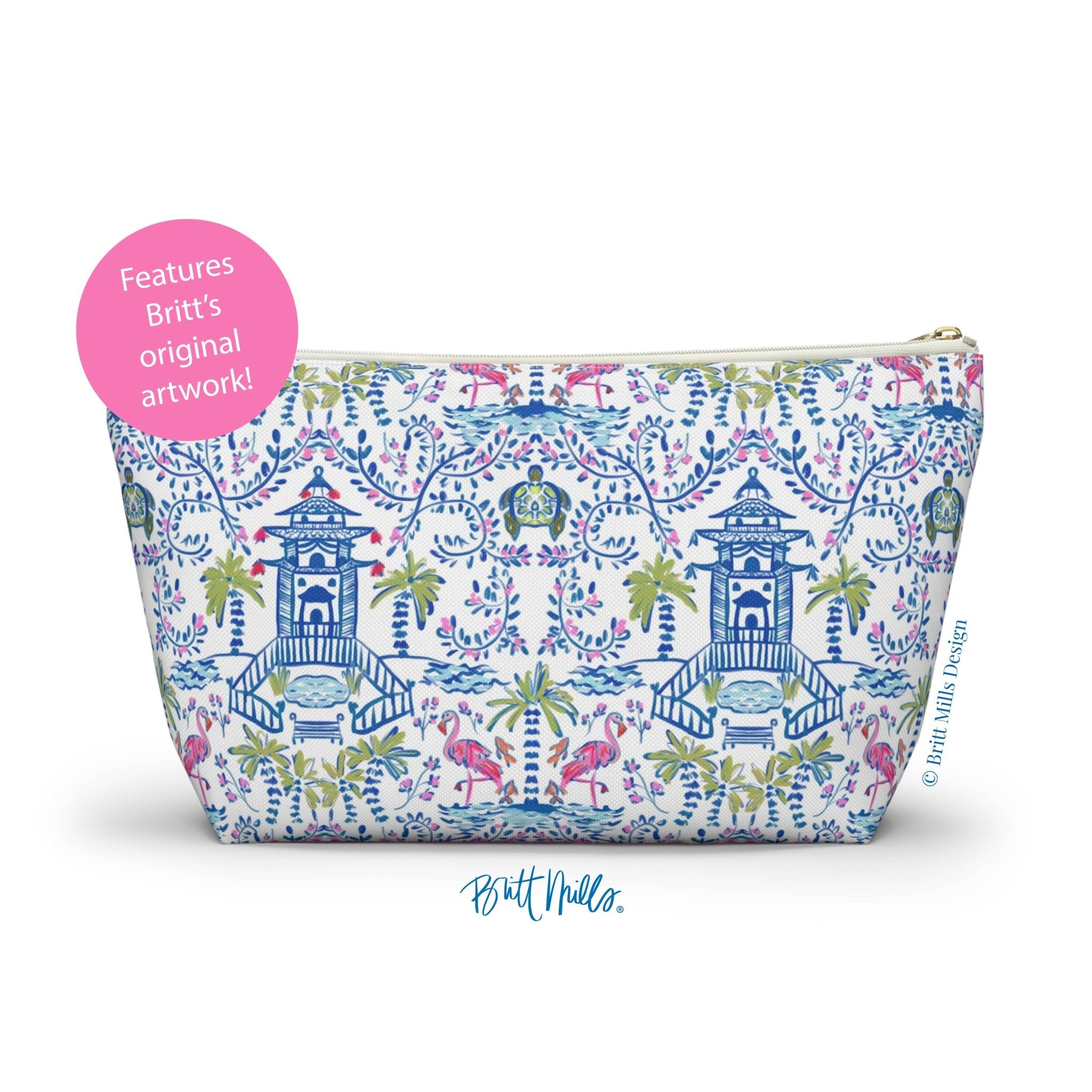 Britt Mills Mahjong Tile Pouch - From Me To You
