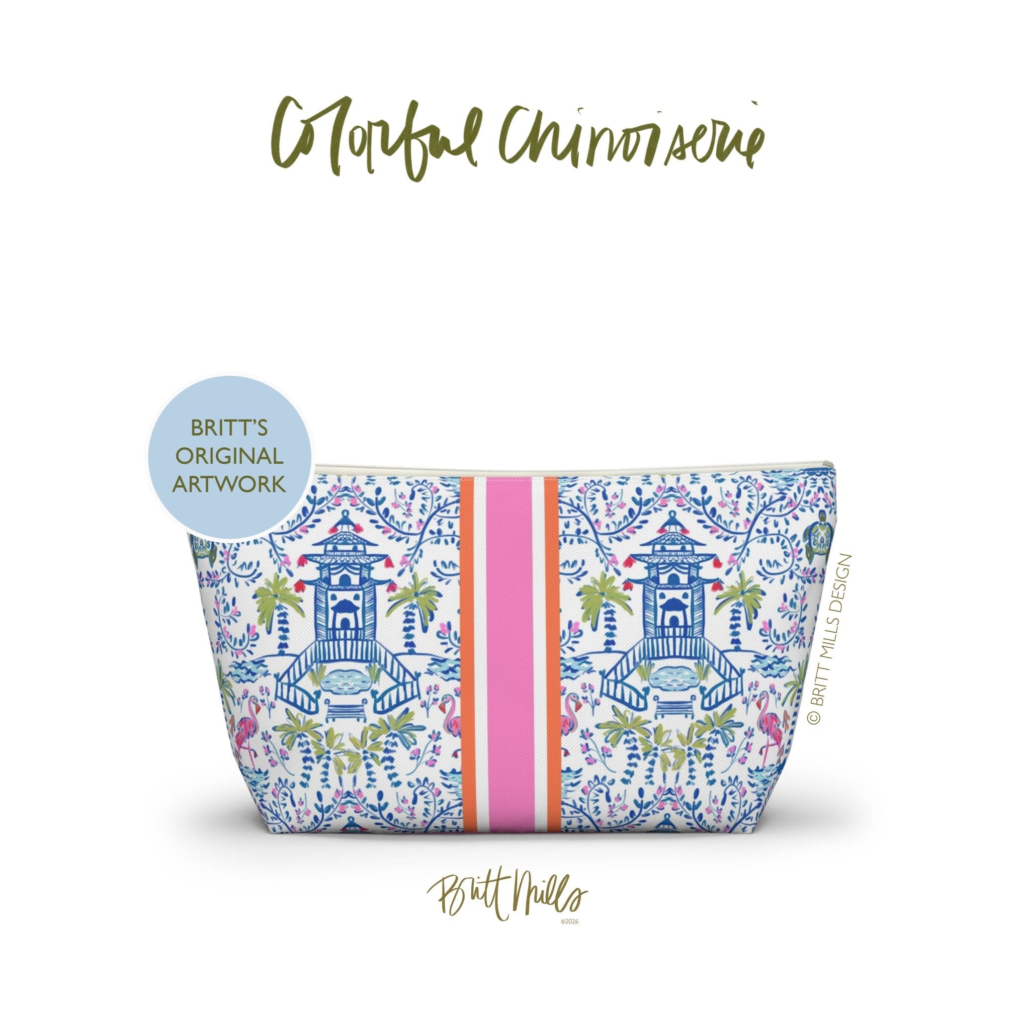 Britt Mills Mahjong Tile Pouch - From Me To You
