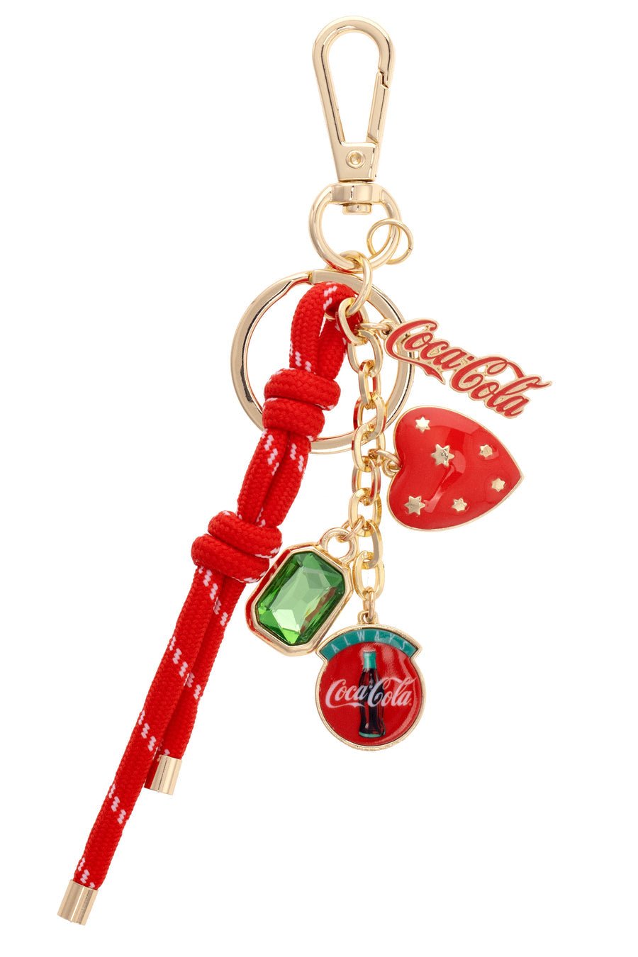 Canvas [26598BC - CC] Coca Cola Cluster Bag Charm in Red - From Me To You