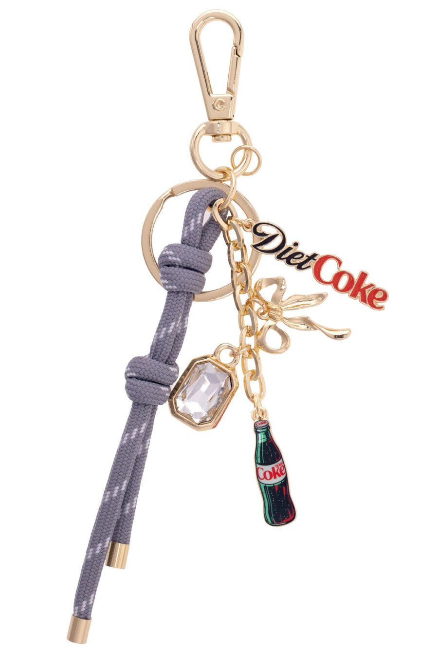 Canvas [26598BC - DC] Diet Coke Cluster Bag Charm in Grey - From Me To You
