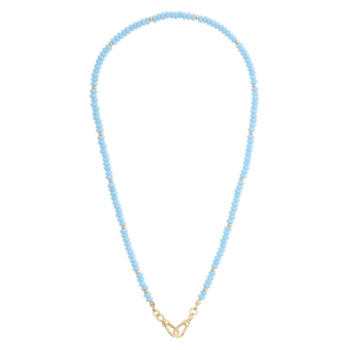 Canvas [27486N - LB] Aurora Beaded Necklace in Light Blue - From Me To You
