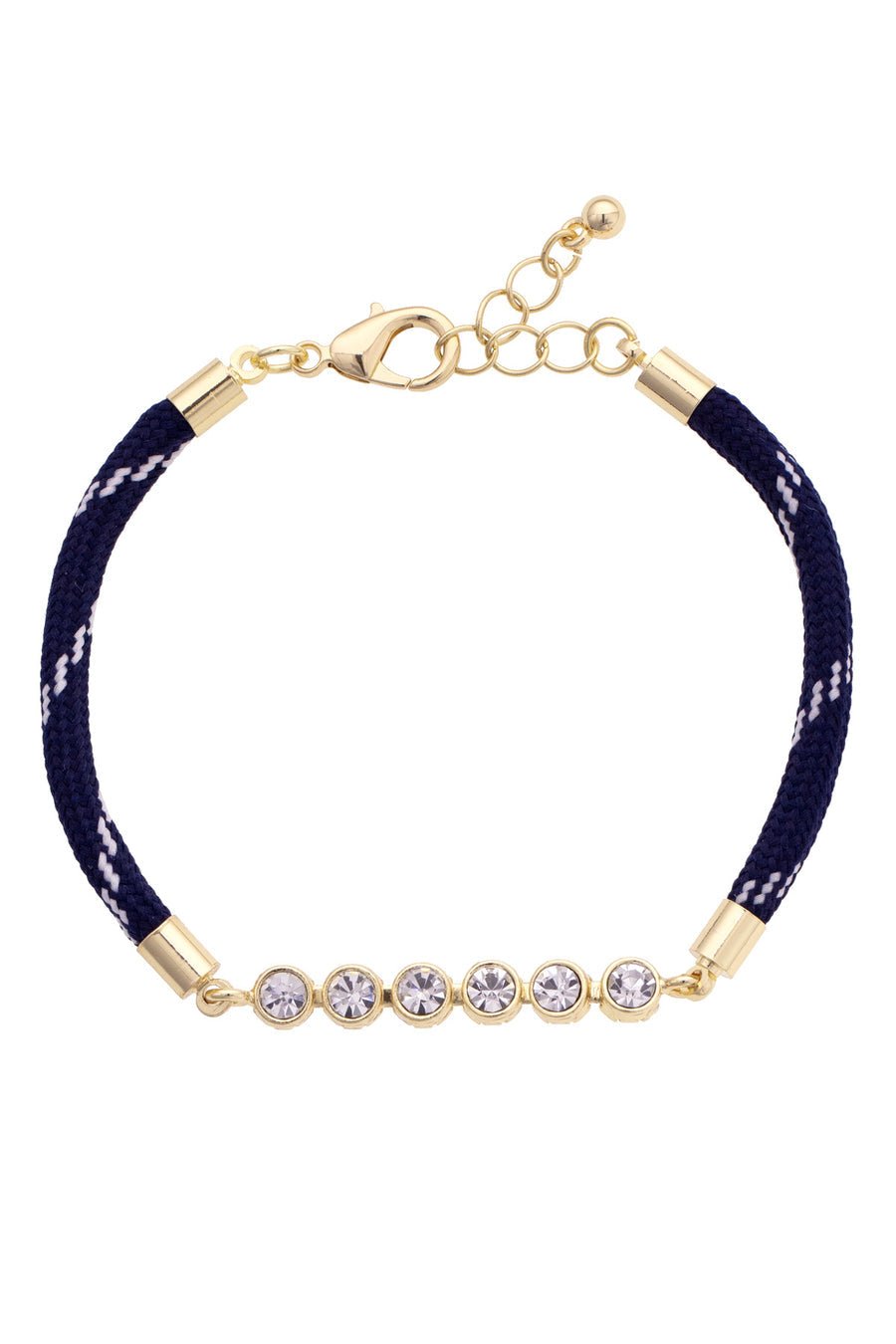 Canvas Betsy Paracord Tennis Bracelet in Navy - From Me To You