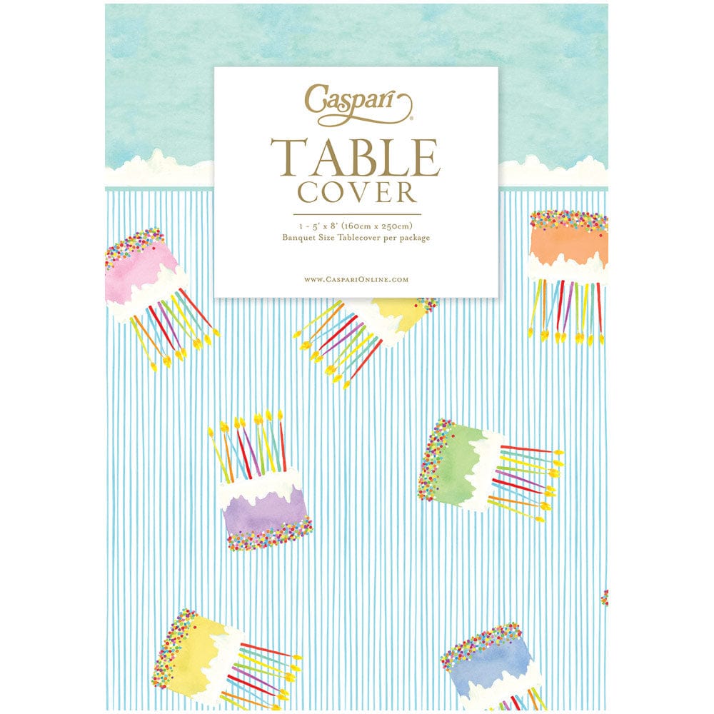 Caspari Cake Frosting - Paper Linen Cloth Table Covers - includes 1 Cloth Table Covers - From Me To You