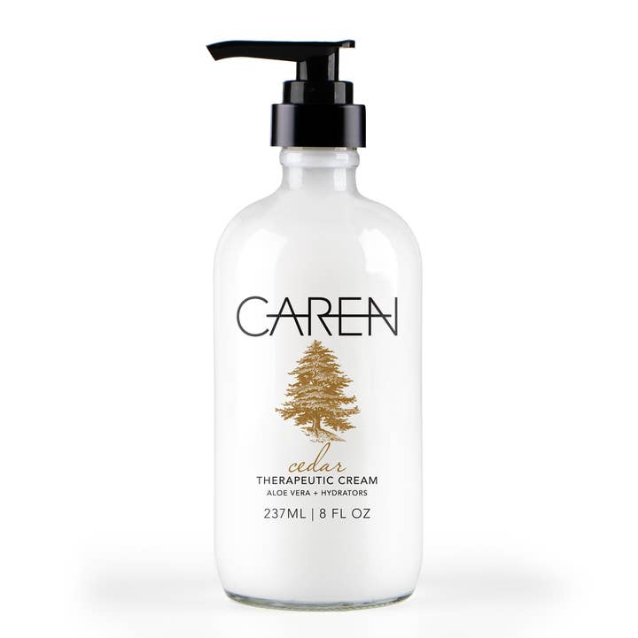 Caren Hand Treatment - Cedar - 8 oz Glass Bottle
