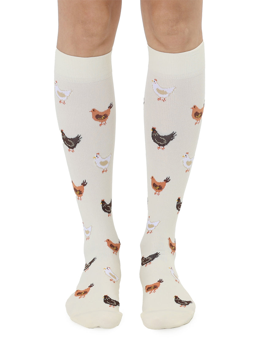 Living Royal Compression Socks-Chicken