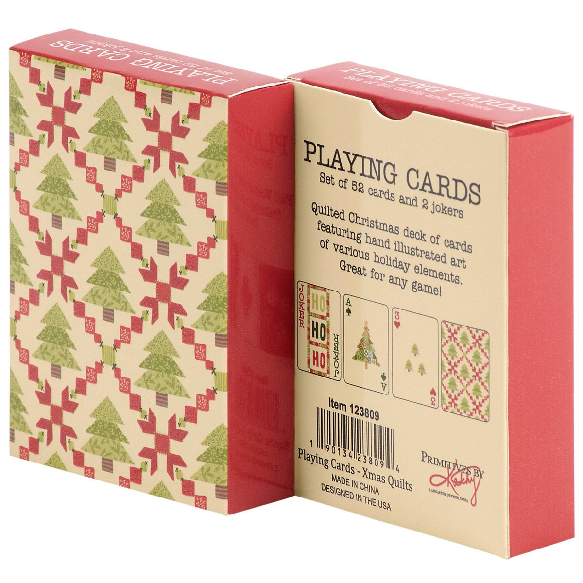 Christmas Quilt Playing Cards - From Me To You