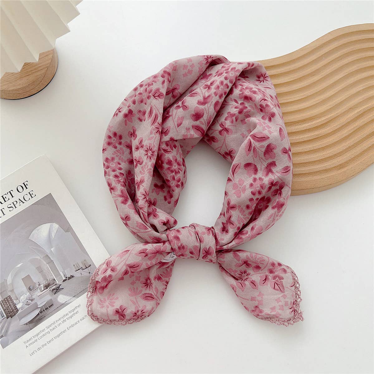 Cotton Linen Square Scarf for Women’s Neck Wrap - From Me To You