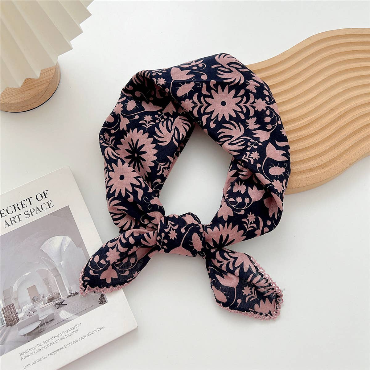 Cotton Linen Square Scarf for Women’s Neck Wrap - From Me To You