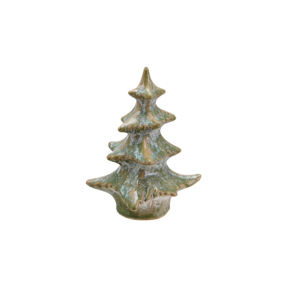 Creative Co-op Stoneware Tree, Green-Small - From Me To You