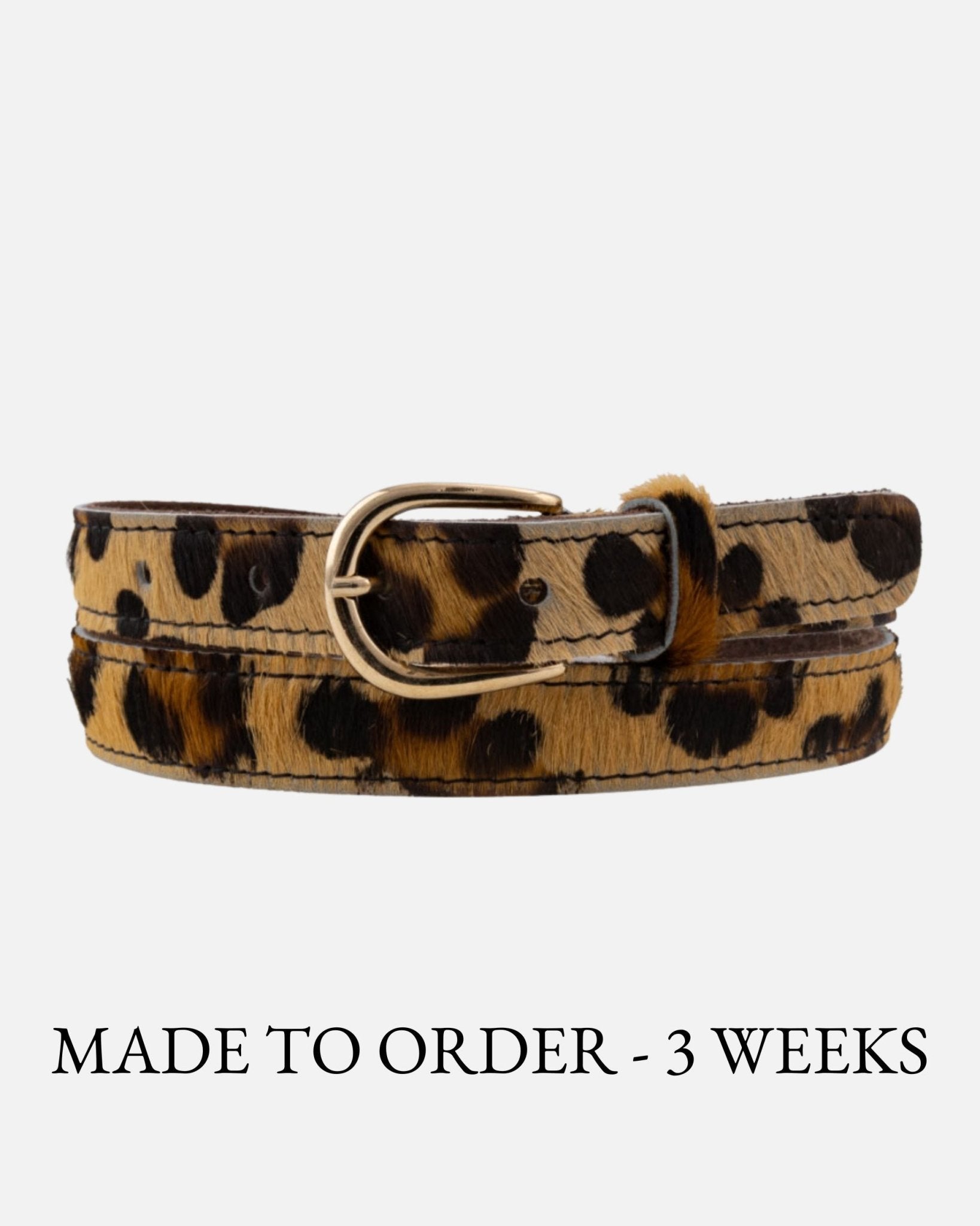 Dania | Skinny Cow Hair Belt-Leopard - From Me To You