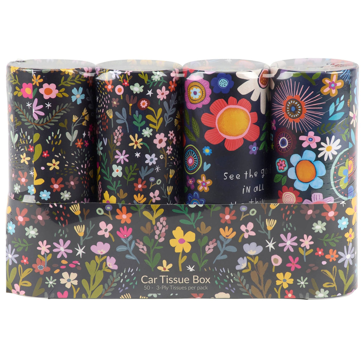Dark Floral Tissue Box Set - From Me To You
