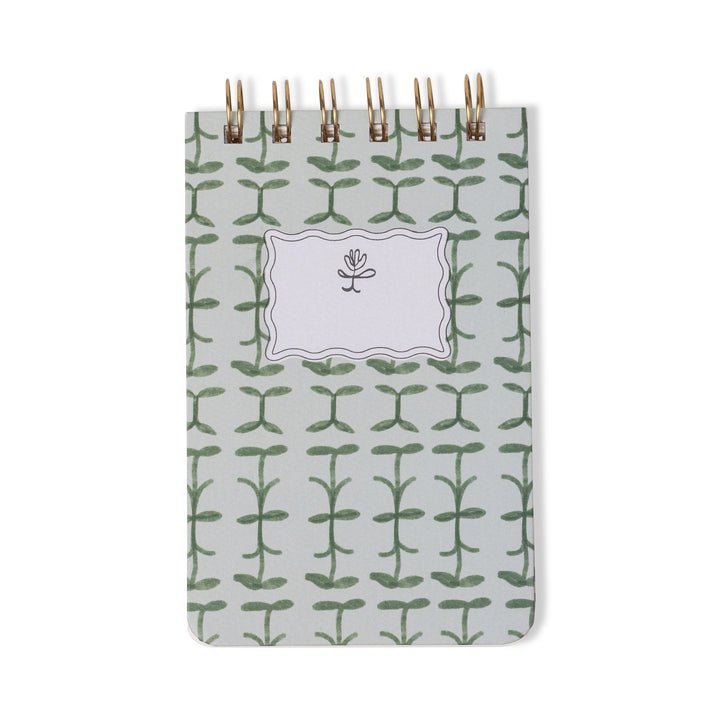 Designworks Mix Credit Twin Wire Notepad - Green Vine - From Me To You