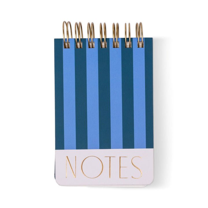 Designworks Mix Credit Twin Wire Small Chunky Notepad - Blue + Navy - From Me To You