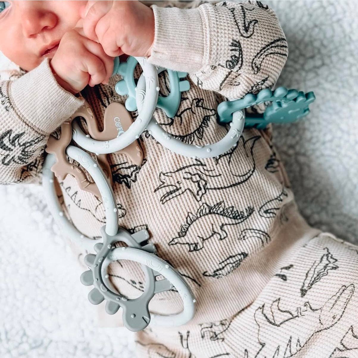 Dino Rings Silicone Teether - From Me To You