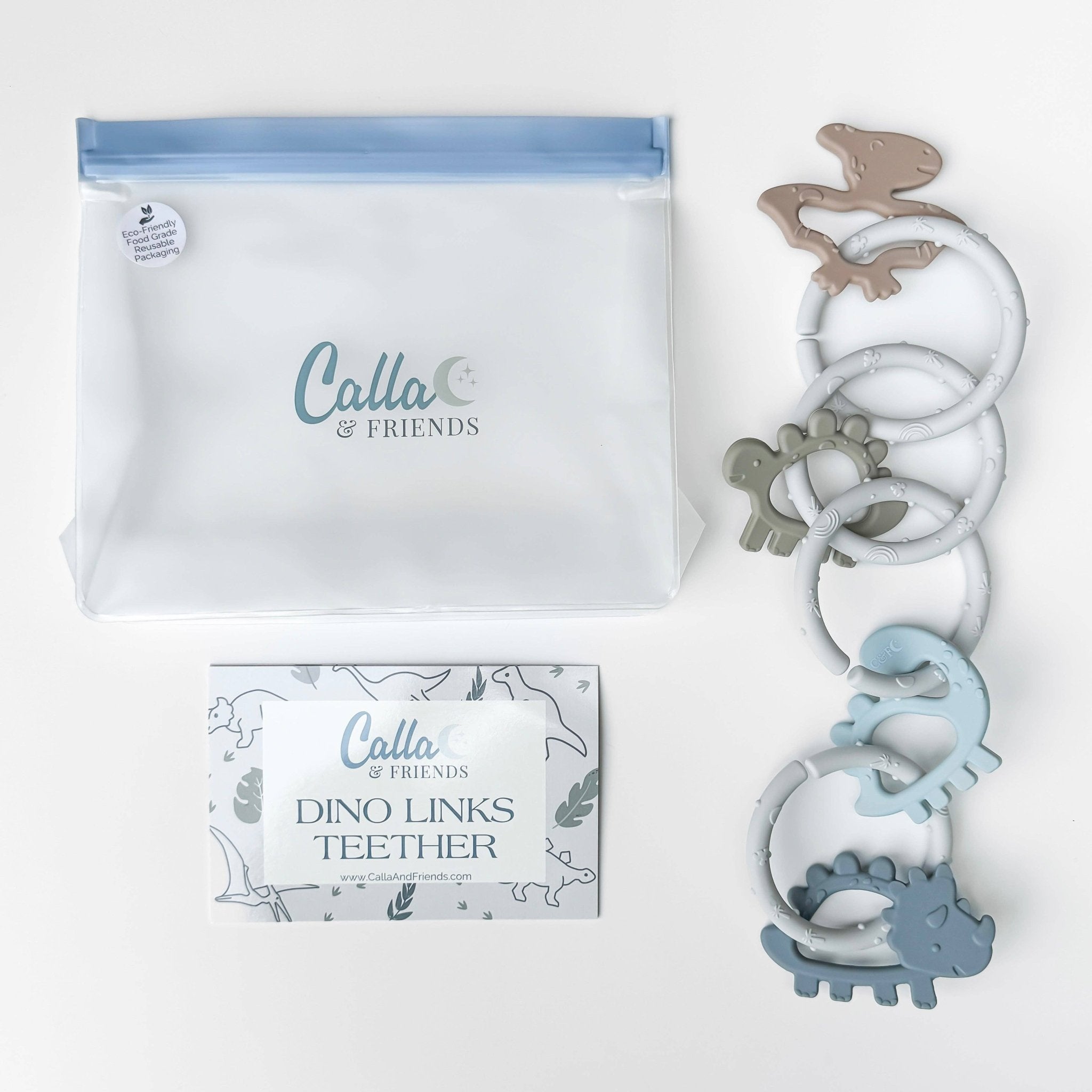 Dino Rings Silicone Teether - From Me To You
