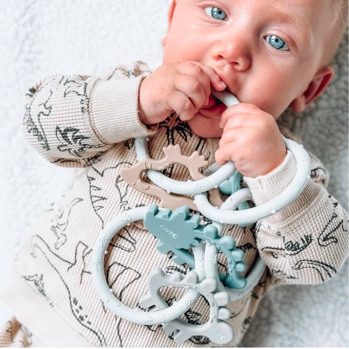 Dino Rings Silicone Teether - From Me To You