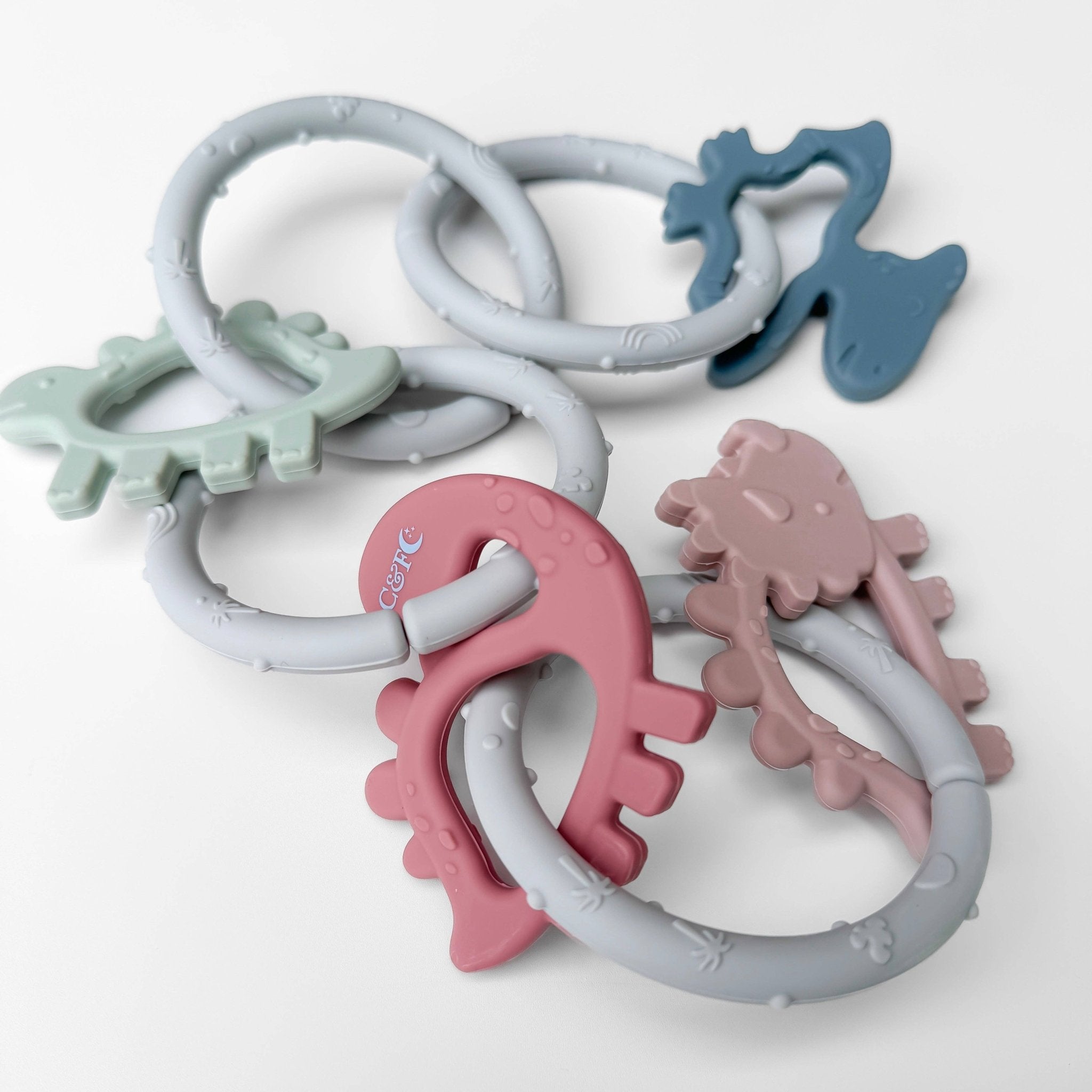 Dino Rings Silicone Teether - From Me To You