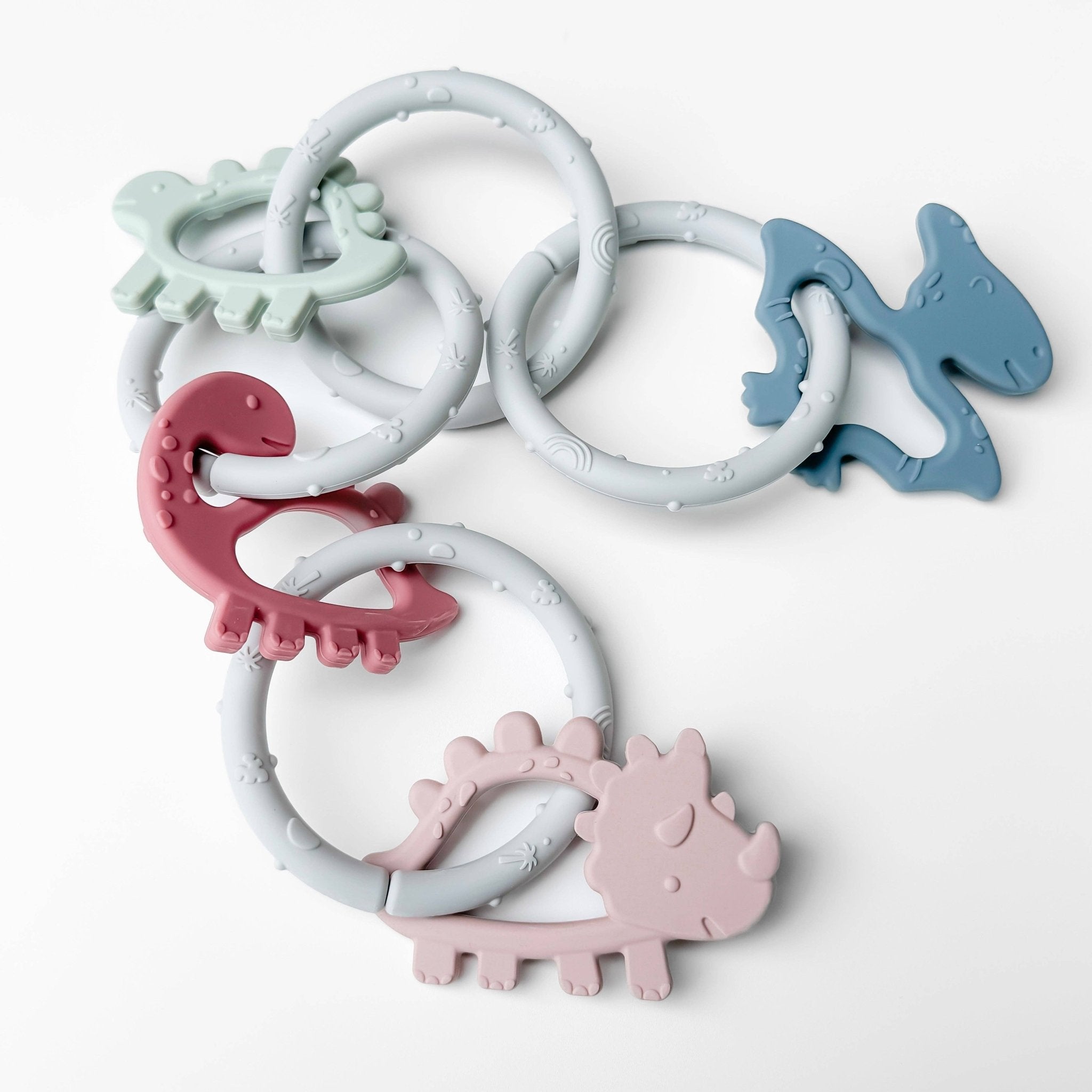 Dino Rings Silicone Teether - From Me To You