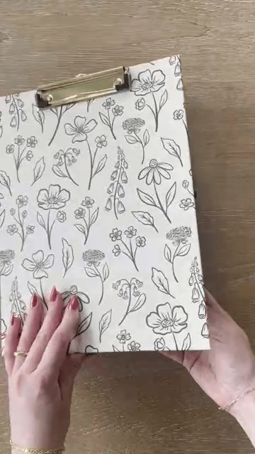 Elyse Breanne Design Pressed Floral Clipfolio - From Me To You
