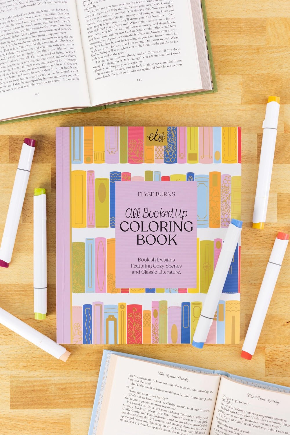 Elyse Burns All Booked Up Coloring Book - From Me To You